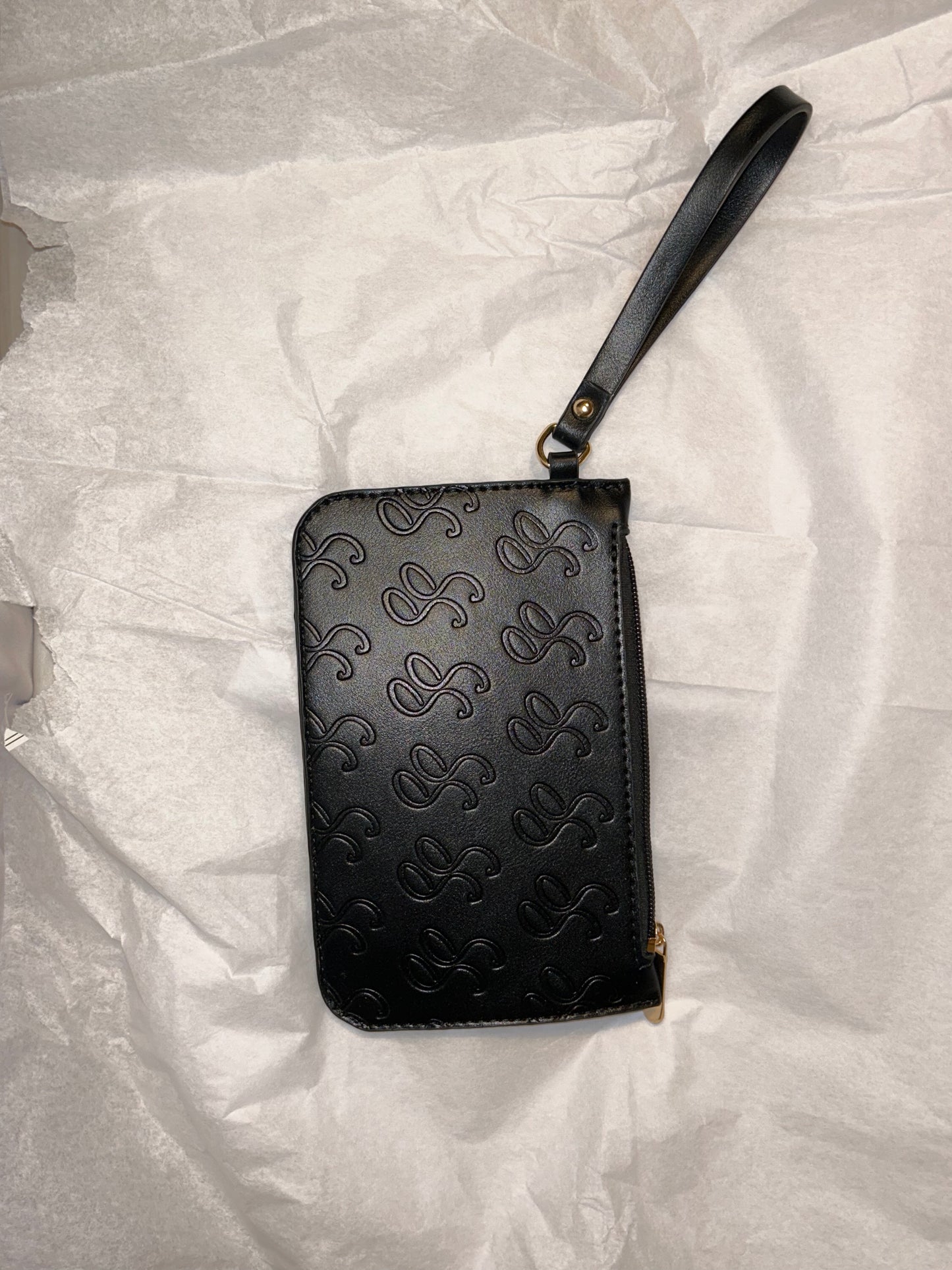 HAND HELD WRIST WALLET BLACK