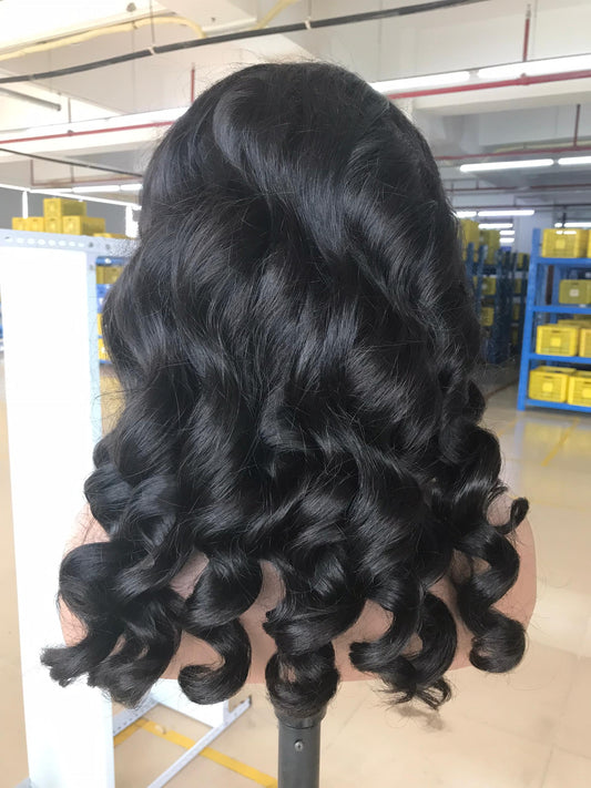 LUSCIOUS PLATINUM 13x4 LOOSE WAVE LACE FRONTAL WIG 16”