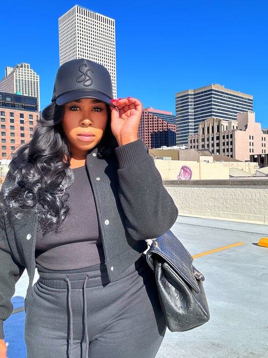 SHE so SHēK Vegan Leather Trucker Hat