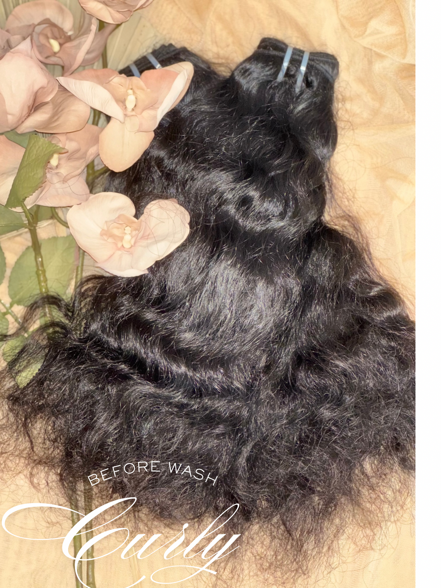 LUSCIOUS RAW INDIAN CURLY HAIR
