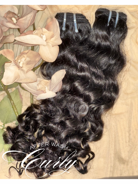 LUSCIOUS RAW INDIAN CURLY HAIR